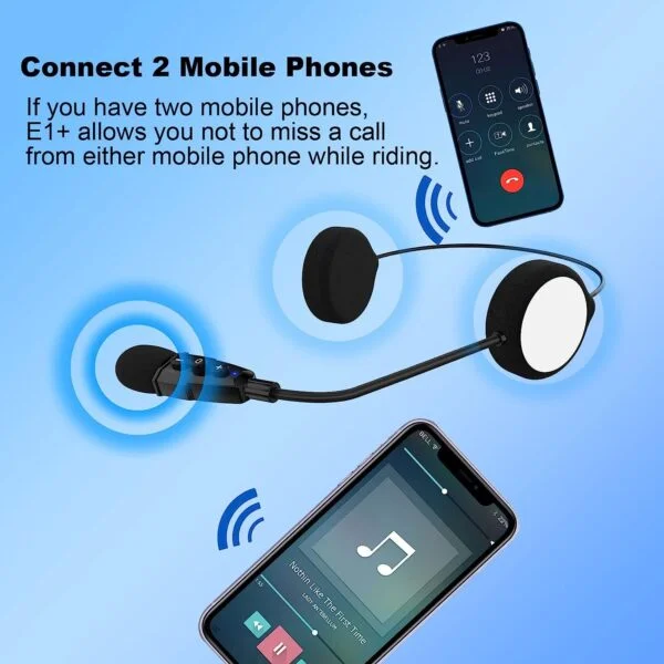 EJEAS E1+ Discount Motorcycle Helmet Bluetooth Headset - Image 4
