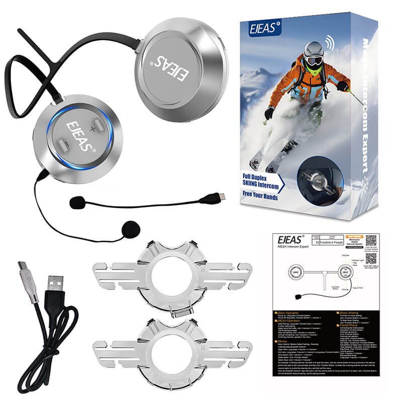 EJEAS S2 Snow Eagle_Ski Mesh Intercom System, 2-4 people real-time Communication - Image 2